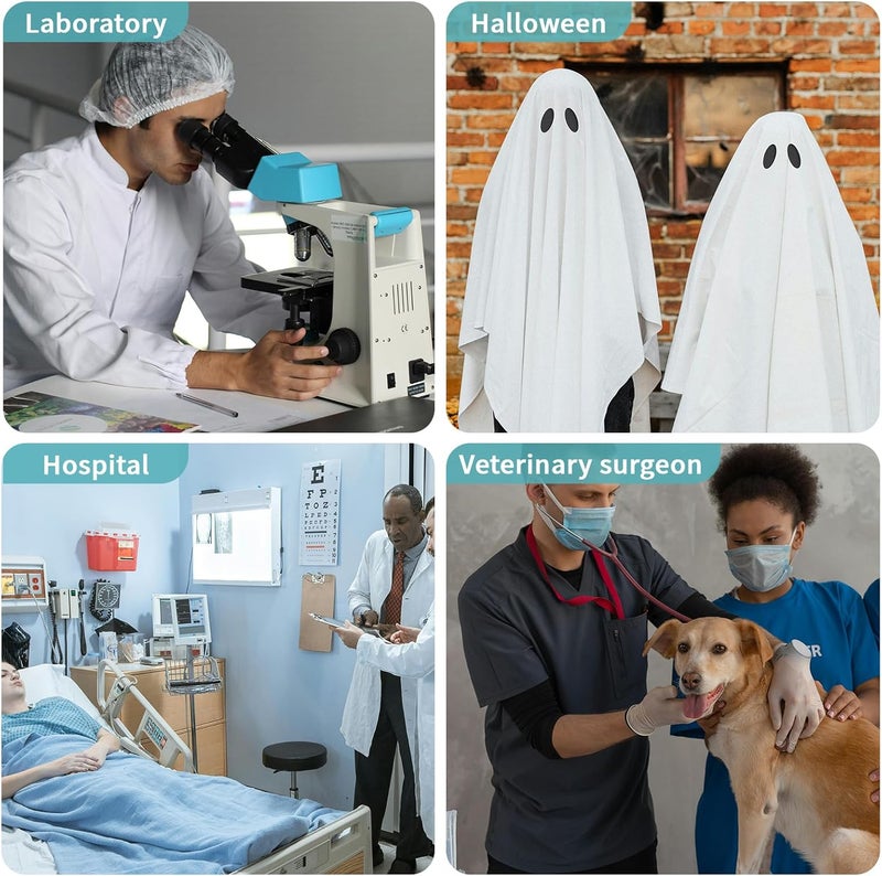 JONATHAN UNIFORM Store Professional Lab Coat for Men, Long-Sleeve, Unisex White Lab Coat, Adult Men's White Lab Coat with 3 Pockets - Image 5